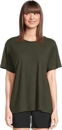 Prana Cozy Up SS Crew Womens Sweatshirt Nori : XXS, Hemp/Lyocell/Polyester