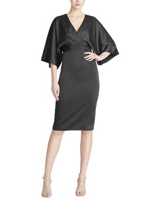 Theia Kimono Satin Cocktail Dress