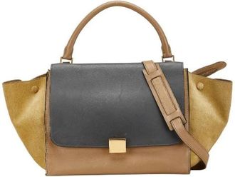 Celine Pre-owned Handbags, female, Beige, Size: ONE SIZE Pre-owned Leather handbags