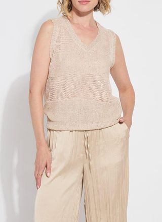 Lyss&eacute; Bria Sequined V-Neck Shell