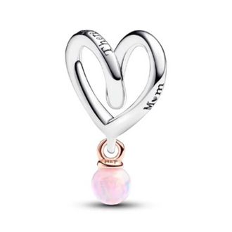 Pandora Two-tone Wrapped Heart Charm