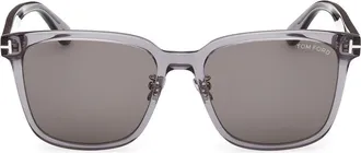 Tom Ford 58mm Square Sunglasses in Grey/smoke at Nordstrom