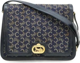 Celine Borsa a spalla Pre-owned in tela e pelle - - Pre-owned - Donna - Blu - ONE SIZE