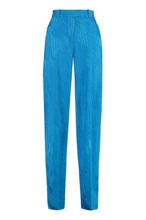 The Attico Turquoise Stretch Wool Jagger Pant