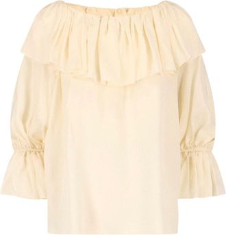 Chlo&eacute; Top In Jacquard Di Seta
