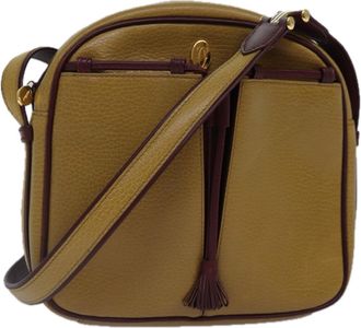 Cartier Must De Cartier Beige Leather Shoulder Bag (Pre-Owned)