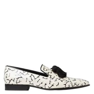 Jimmy Choo London Eric Haze Foxley Artwork Printed Loafers