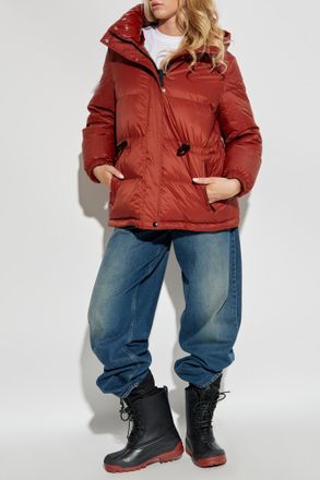 Yves Salomon Reversible Jacket With Detachable Hood, Womens, Red