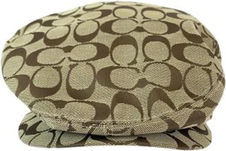 Coach Pre-owned Accessories, female, Brown, Size: ONE SIZE Pre-owned Canvas hats