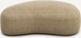 AM.PM Voetenbank van stonewashed fluweel, Rosebury, ontwerp E. Gallina