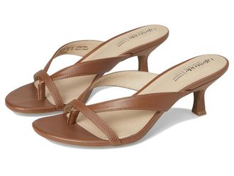 Life Stride Navine Womens Sandals Caramel : 8.5 M (B), Faux Leather