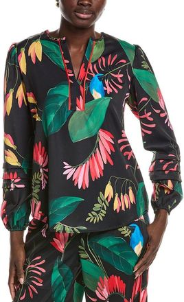 T Tahari V-Neck Blouse