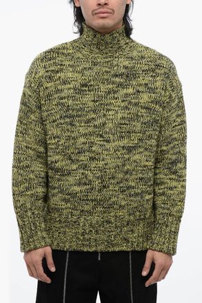 Jil Sander Maglione In Lana Melange A Collo Alto Jil Sander