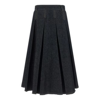 Tela Charlotte J Rok - Dames - Rokken - Blauw - Maat: XS Katoen
