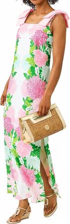 Lilly Pulitzer Bernice Maxi Dress In Terrace Green Go With The Flow Engineered