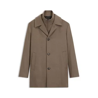 BOSS Relaxed-fit formal coat in Italian fabric