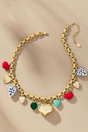 Clare Vivier Le Heartbreaker Charm Necklace