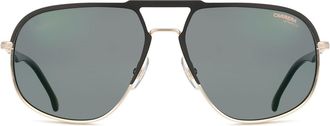 Carrera 318/S Polarized 2M2/Q3 Mens Sunglasses Gold Size 60