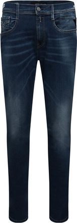 Replay Mens Anbass Slim-Fit Jeans in Blue Cotton - Size 38W/34L