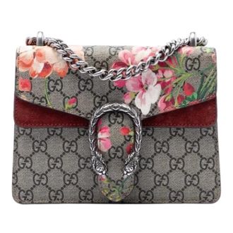 Gucci Pre-owned Gucci Blooms Crossbody Tas - Dames - Pre-owned - Bruin - Maat: ONE Size Leer