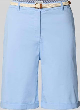 Christian Berg Chino-Bermudas mit G&uuml;rtel in Hellblau, Gr&ouml;&szlig;e 34