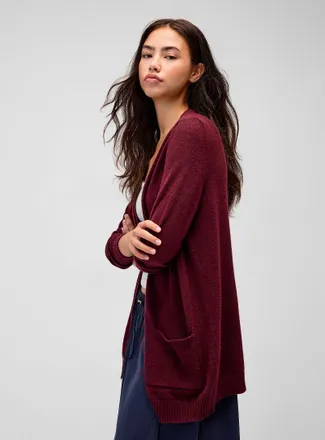 Only Womens Lesly patch pocket open Cardigan Sweater