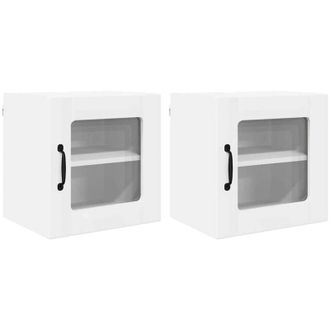 vidaXL Kitchen Cabinet 2 pcs White 40 x 31 x 40 cm Engineered Wood vidaXL