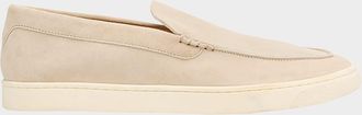Brunello Cucinelli Mens Hybrid Venetian Suede Slip-Ons