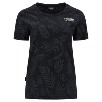 Freddy T-shirt comfort in jersey con stampa foliage tropicale