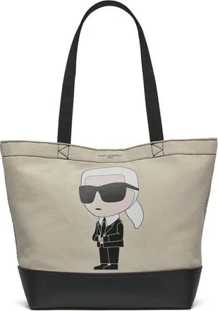 Karl Lagerfeld Cannes Tote in Black/black Multi at Nordstrom