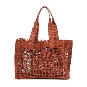 Chlo&eacute; Tote Bags, female, Brown, Size: ONE SIZE Summer Banana East-West Tote Bag