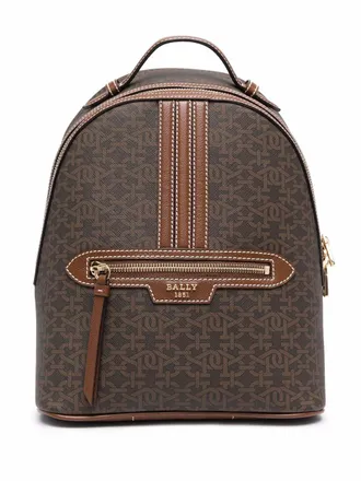 Bally Zaino Daffi con stampa - Marrone