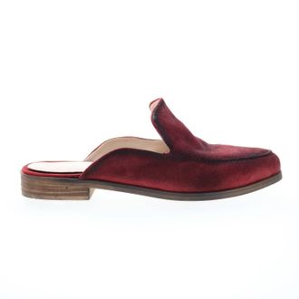 Diba Womens Art Easel Mule In Red Suede