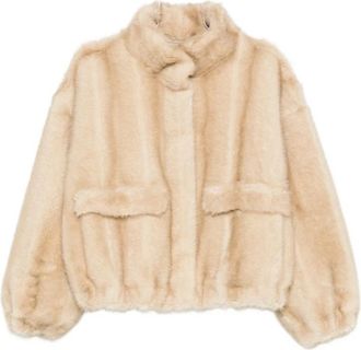 Apparis Faux Fur & Shearling Jassen - Dames - Jassen - Beige - M - Jassen
