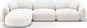 CXL by Christian Lacroix 4-Sitzer Designer Ecksofa 320 Lucien mit Eckteil links - Samtbezug Bubble
