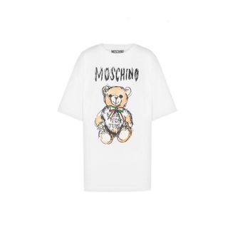 Moschino Couture Teddy Bear Cotton T Shirt