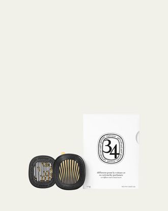 Diptyque 34 Boulevard Saint Germain Car Fragrance Diffuser and Refill Insert Set, 0.07 oz