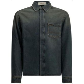 Golden Goose Dames, Blouses & Shirts, Blauw, Maat: XL Denim