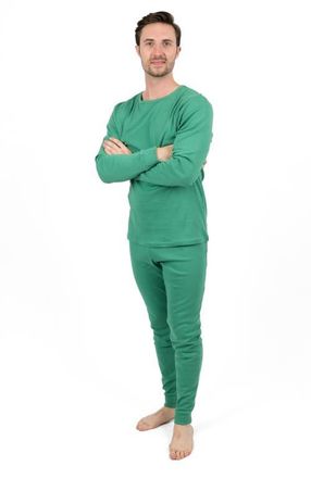 Leveret Mens Cotton Solid Matching Family Pajamas in Green at Nordstrom, Size Xxx-Large