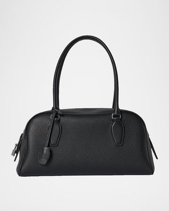 The Row India East-West Shoulder Bag in Grain Leather