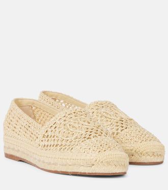 Chloé Chloé Isla logo crochet espadrilles