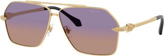 Versace Mens Black Aviator Sunglasses VE2284 1002EL