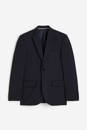 H&M Slim Fit Sakko - Marineblau
