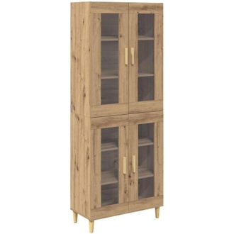 vidaXL Highboard Artisan Oak 69.5 x 34 x 180 cm Engineered Wood vidaXL