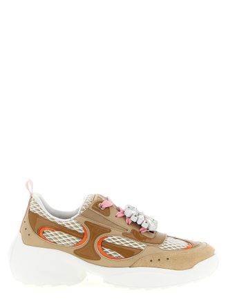 Roger Vivier Beige Calfskin Athletic Womens Sneakers