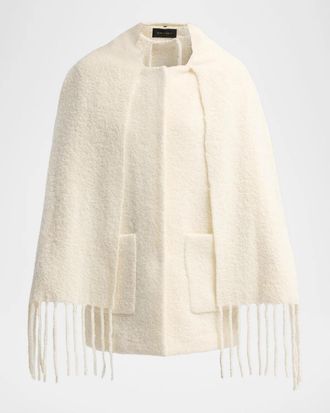 Kobi Halperin Leonie Boucle Coat with Scarf
