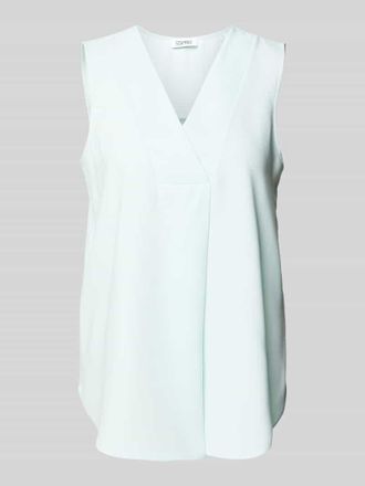 Esprit Bluse mit V-Ausschnitt in Hellblau, Gr&ouml;&szlig;e S