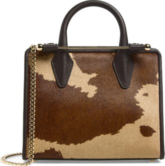 Strathberry Mini Genuine Calf Hair Tote in Printed Spot at Nordstrom
