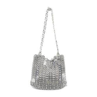 Paco Rabanne Shoulder Bags, female, Gray, Size: ONE SIZE Rabanne Bags.. Silver