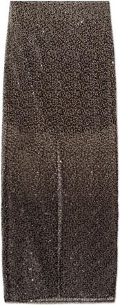 Rotate Paillettenrok - Dames - Maxi Rokken - Bruin - XS - Pailletten - Rokken